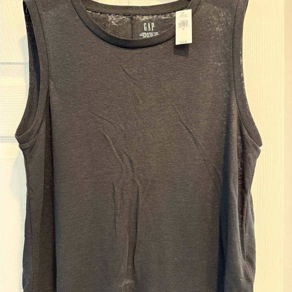 GAP Women's Sleeveless Top - Charcoal Gray
